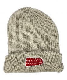 Hysteric Glamour（ヒステリックグラマー）の古着「FLAME LOGOニット帽」｜ベージュ