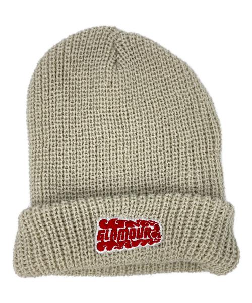 Hysteric Glamour（ヒステリックグラマー）Hysteric Glamour (ヒステリックグラマー) FLAME LOGOニット帽 ベージュ サイズ:なしの古着・服飾アイテム