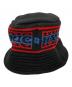 Hysteric Glamour (ヒステリックグラマー) STRIPE LOGO ニットバケットハット ブラック：6000円