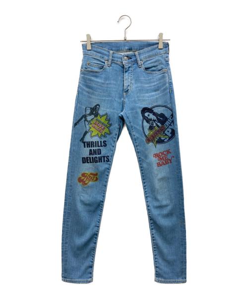 Hysteric Glamour（ヒステリックグラマー）Hysteric Glamour (ヒステリックグラマー) HYSTERIC SPY スキニーデニムパンツ インディゴ サイズ:XSの古着・服飾アイテム
