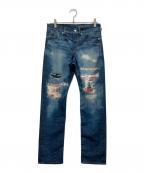 Hysteric Glamourヒステリックグラマー）の古着「ARTMAKE FAKE JEANS」｜インディゴ