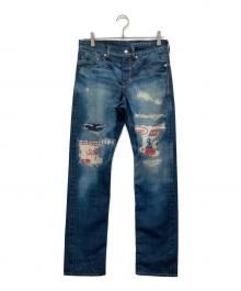 Hysteric Glamour（ヒステリックグラマー）の古着「ARTMAKE FAKE JEANS」｜インディゴ