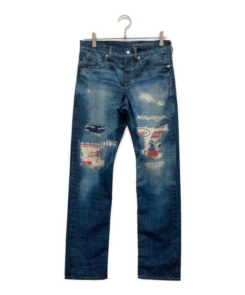 Hysteric Glamour（ヒステリックグラマー）Hysteric Glamour (ヒステリックグラマー) ARTMAKE FAKE JEANS インディゴ サイズ:Sの古着・服飾アイテム