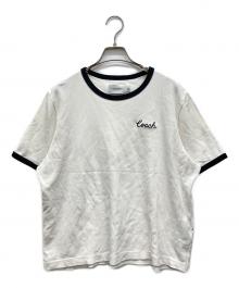 COACH（コーチ）の古着「ロゴ刺繍Tシャツ」｜ホワイト