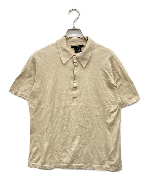GUCCI（グッチ）GUCCI (グッチ) コットンニットポロシャツ ベージュ サイズ:Sの古着・服飾アイテム