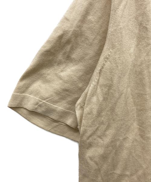 GUCCI（グッチ）GUCCI (グッチ) コットンニットポロシャツ ベージュ サイズ:Sの古着・服飾アイテム