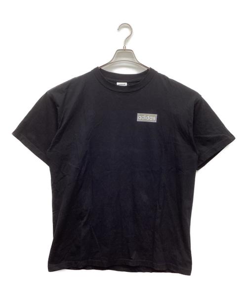 adidas（アディダス）adidas (アディダス) 両面プリントTシャツ ブラック サイズ:Lの古着・服飾アイテム