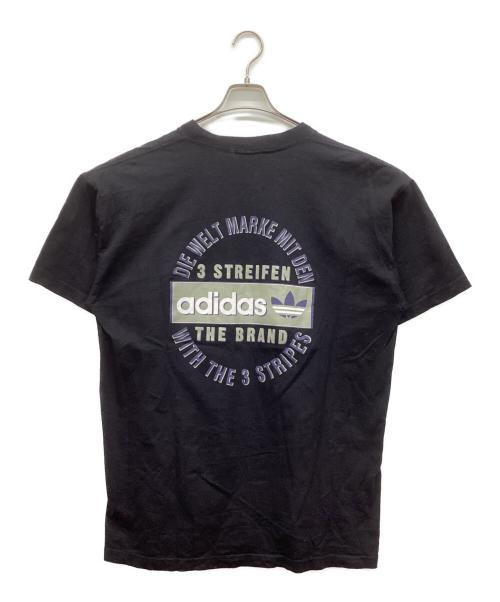 adidas（アディダス）adidas (アディダス) 両面プリントTシャツ ブラック サイズ:Lの古着・服飾アイテム