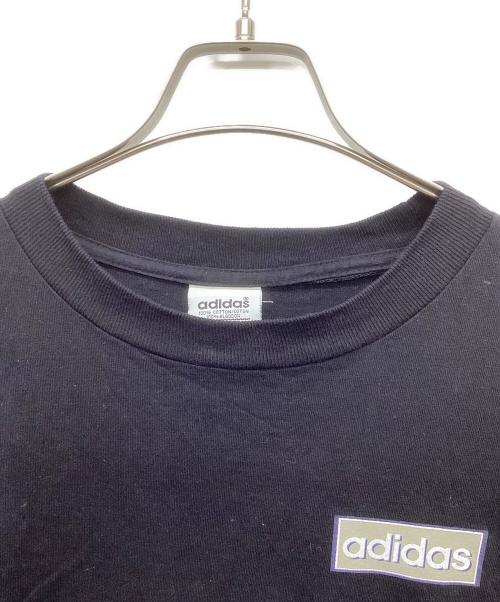 adidas（アディダス）adidas (アディダス) 両面プリントTシャツ ブラック サイズ:Lの古着・服飾アイテム