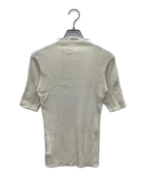 UNFIL（アンフィル）UNFIL (アンフィル) 半袖リブニット アイボリー サイズ:1の古着・服飾アイテム