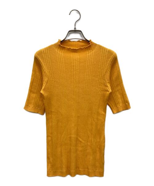 UNFIL（アンフィル）UNFIL (アンフィル) 半袖リブニット オレンジ サイズ:1の古着・服飾アイテム