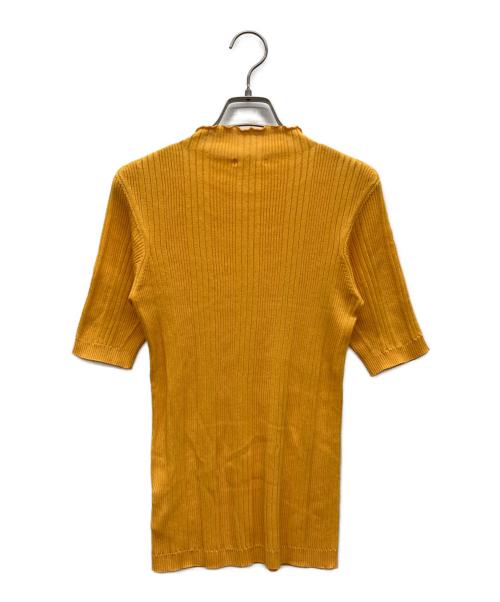 UNFIL（アンフィル）UNFIL (アンフィル) 半袖リブニット オレンジ サイズ:1の古着・服飾アイテム