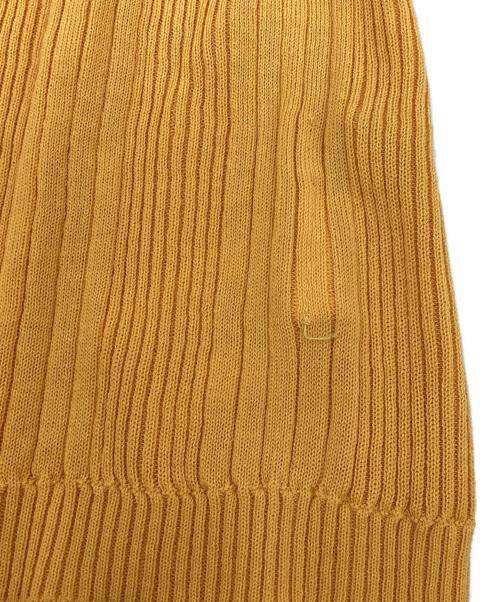 UNFIL（アンフィル）UNFIL (アンフィル) 半袖リブニット オレンジ サイズ:1の古着・服飾アイテム
