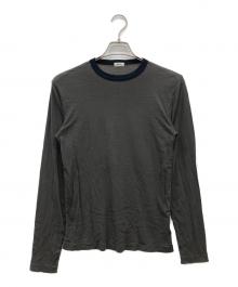 Oblada（オブラダ）の古着「SHEER LONG SLEEVE TEE」｜オリーブ