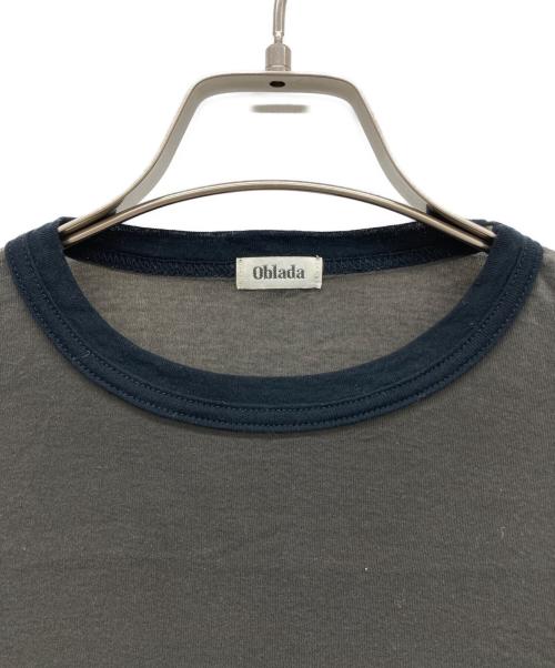 Oblada（オブラダ）Oblada (オブラダ) SHEER LONG SLEEVE TEE オリーブ サイズ:FREEの古着・服飾アイテム