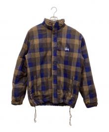 stussy（ステューシー）の古着「中綿チェックジャケット AUTHENTIC GEAR」｜ブラウン