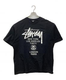 stussy（ステューシー）の古着「両面プリントTシャツ」｜ブラック