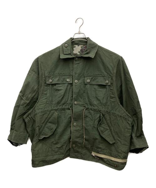 ALPHA（アルファ）ALPHA (アルファ) beautiful people (ビューティフルピープル) double-end camouflage field jacket カーキ サイズ:36の古着・服飾アイテム