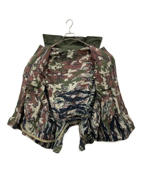ALPHA（アルファ）ALPHA (アルファ) beautiful people (ビューティフルピープル) double-end camouflage field jacket カーキ サイズ:36の古着・服飾アイテム
