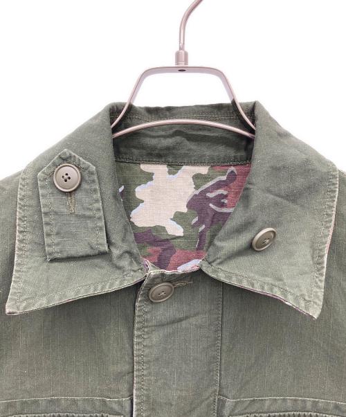 ALPHA（アルファ）ALPHA (アルファ) beautiful people (ビューティフルピープル) double-end camouflage field jacket カーキ サイズ:36の古着・服飾アイテム