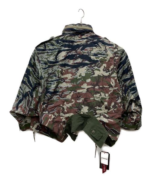 ALPHA（アルファ）ALPHA (アルファ) beautiful people (ビューティフルピープル) double-end camouflage field jacket カーキ サイズ:36の古着・服飾アイテム