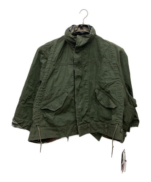 ALPHA（アルファ）ALPHA (アルファ) beautiful people (ビューティフルピープル) double-end camouflage field jacket カーキ サイズ:36の古着・服飾アイテム