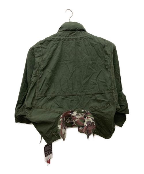 ALPHA（アルファ）ALPHA (アルファ) beautiful people (ビューティフルピープル) double-end camouflage field jacket カーキ サイズ:36の古着・服飾アイテム