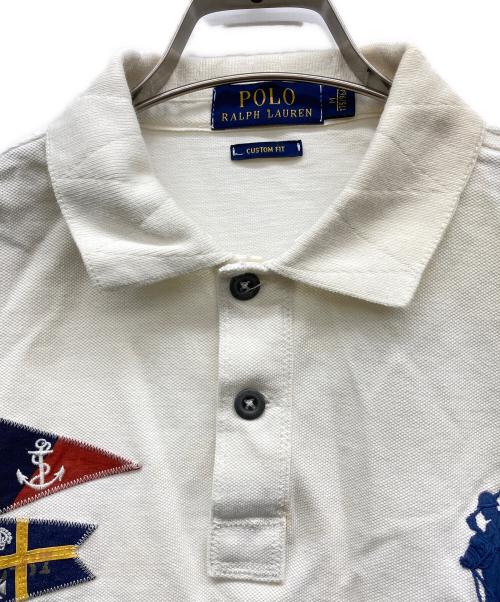 POLO RALPH LAUREN（ポロ・ラルフローレン）POLO RALPH LAUREN (ポロ・ラルフローレン) ビッグポニーポロシャツ ホワイト サイズ:M 175/96Aの古着・服飾アイテム