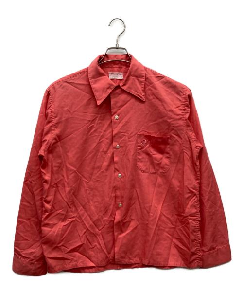 PERMANENT PRESS（パーマネントプレス）PERMANENT PRESS (パーマネントプレス) 襟芯シャツ サーモンピンク サイズ:表記なしの古着・服飾アイテム