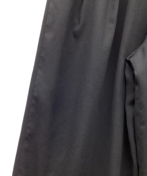 ENFOLD（エンフォルド）ENFOLD (エンフォルド) PEライトジョーゼット ワイドパンツ スラックス ブラック サイズ:38の古着・服飾アイテム