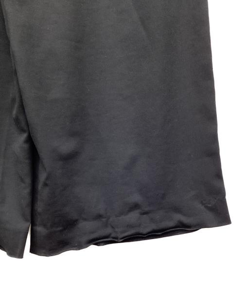 ENFOLD（エンフォルド）ENFOLD (エンフォルド) PEライトジョーゼット ワイドパンツ スラックス ブラック サイズ:38の古着・服飾アイテム