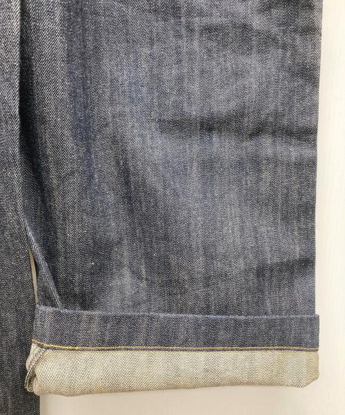 NEPENTHES（ネペンテス）NEPENTHES (ネペンテス) スウェード切替デニムオーバーオール インディゴ サイズ:Mの古着・服飾アイテム