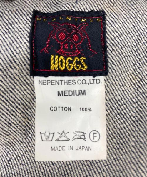 NEPENTHES（ネペンテス）NEPENTHES (ネペンテス) スウェード切替デニムオーバーオール インディゴ サイズ:Mの古着・服飾アイテム