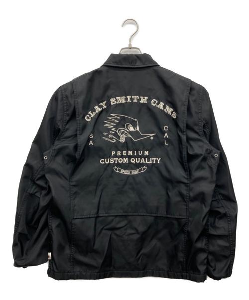 CLAY SMITH（クレイスミス）CLAY SMITH (クレイスミス) ナイロンジャケット ブラック サイズ:Lの古着・服飾アイテム
