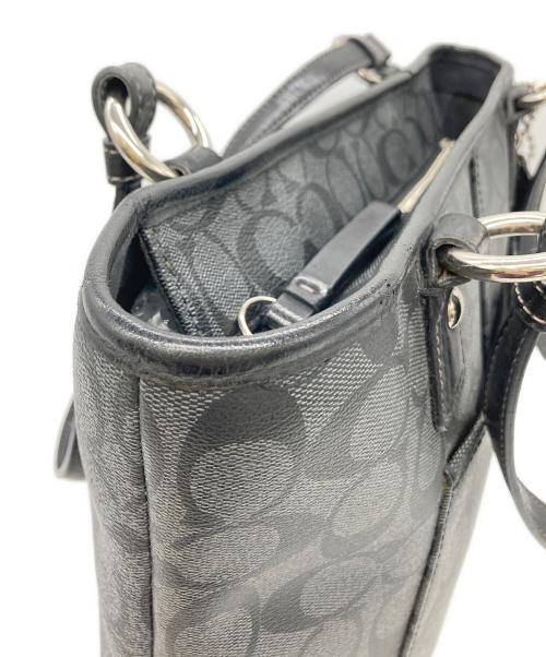 COACH（コーチ）COACH (コーチ) シグネチャートートバッグ ブラックの古着・服飾アイテム