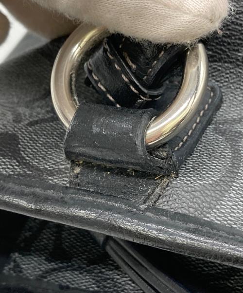 COACH（コーチ）COACH (コーチ) シグネチャートートバッグ ブラックの古着・服飾アイテム