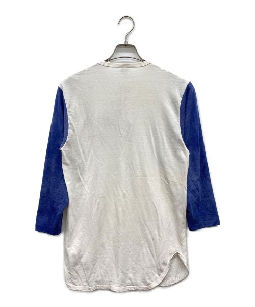 Champion（チャンピオン）Champion (チャンピオン) ヘンリーネックカットソー ホワイト サイズ:LARGEの古着・服飾アイテム