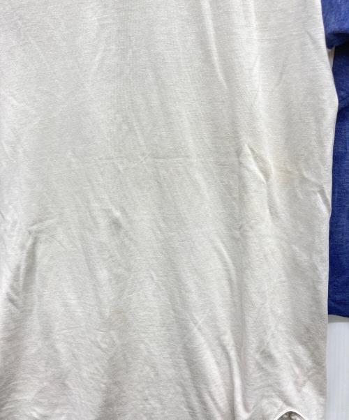 Champion（チャンピオン）Champion (チャンピオン) ヘンリーネックカットソー ホワイト サイズ:LARGEの古着・服飾アイテム