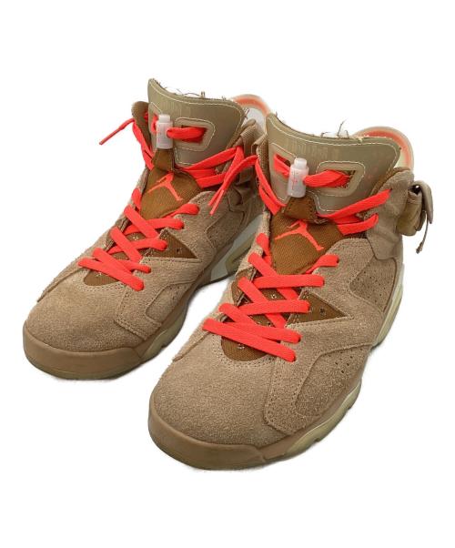 NIKE（ナイキ）NIKE (ナイキ) TRAVIS SCOTT (トラヴィススコット) AIR JORDAN 6 RETRO ベージュ サイズ:US8の古着・服飾アイテム