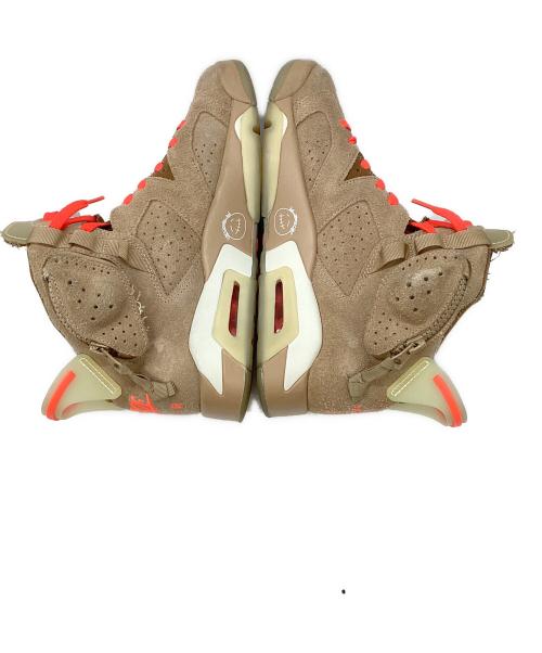 NIKE（ナイキ）NIKE (ナイキ) TRAVIS SCOTT (トラヴィススコット) AIR JORDAN 6 RETRO ベージュ サイズ:US8の古着・服飾アイテム