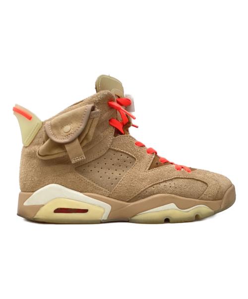NIKE（ナイキ）NIKE (ナイキ) TRAVIS SCOTT (トラヴィススコット) AIR JORDAN 6 RETRO ベージュ サイズ:US8の古着・服飾アイテム