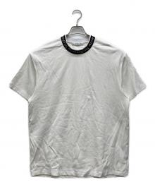Acne studios（アクネ ストゥディオズ）の古着「ネックロゴTシャツ」｜ホワイト
