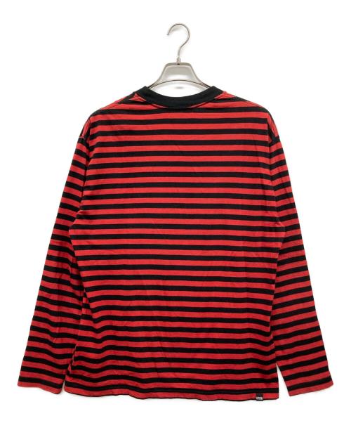 Hysteric Glamour（ヒステリックグラマー）Hysteric Glamour (ヒステリックグラマー) GIRLS CLUBボーダーカットソー レッド×ブラック サイズ:Lの古着・服飾アイテム