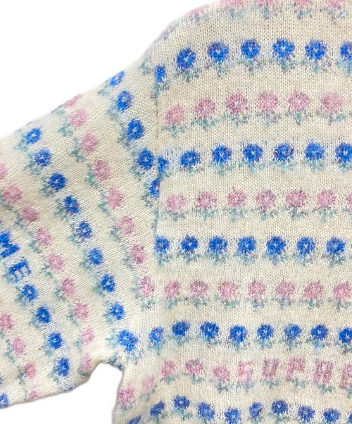 SUPREME（シュプリーム）Supreme (シュプリーム) Flowers Metallic Sweater アイボリー サイズ:Lの古着・服飾アイテム