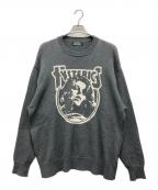 Hysteric Glamourヒステリックグラマー）の古着「ENDLESS ROCK編込 セーター」｜グレー