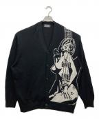 Hysteric Glamourヒステリックグラマー）の古着「GUITAR GIRL編込 カーディガン」｜ブラック