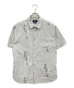 stussyステューシー）の古着「半袖シャツ」｜グレー