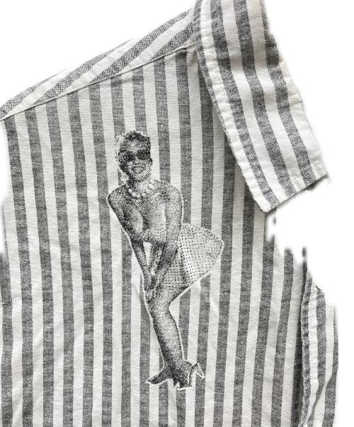 stussy（ステューシー）stussy (ステューシー) 半袖シャツ グレー サイズ:Lの古着・服飾アイテム