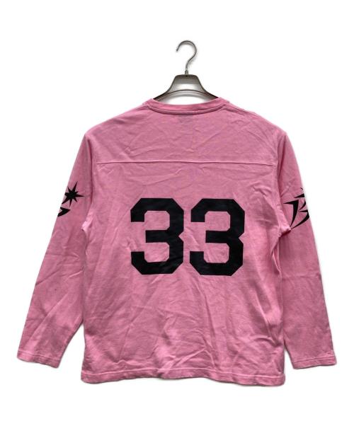 BoTT（ボット）BoTT (ボット) Cotton Football Shirt ピンク サイズ:Lの古着・服飾アイテム