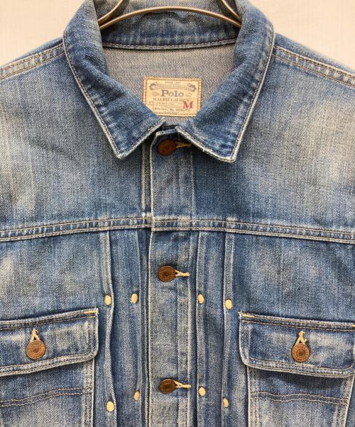 POLO RALPH LAUREN（ポロ・ラルフローレン）POLO RALPH LAUREN (ポロ・ラルフローレン) 2ndタイプデニムジャケット インディゴ サイズ:Mの古着・服飾アイテム